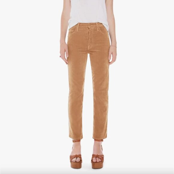 NWT Mother Tomcat Ankle in Hopscotch Cafe Spice Stretch Corduroy Pants 32 - Picture 8 of 9